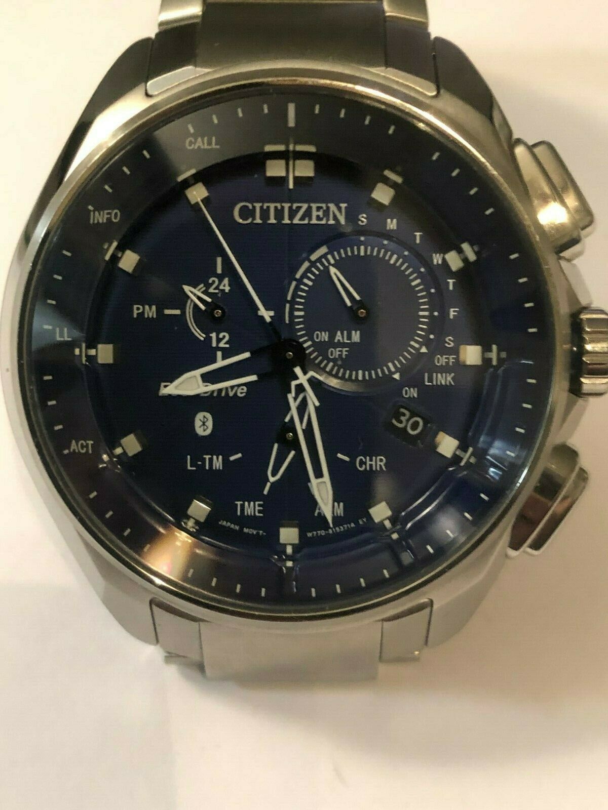 proximity pryzm bluetooth blue dial men's watch