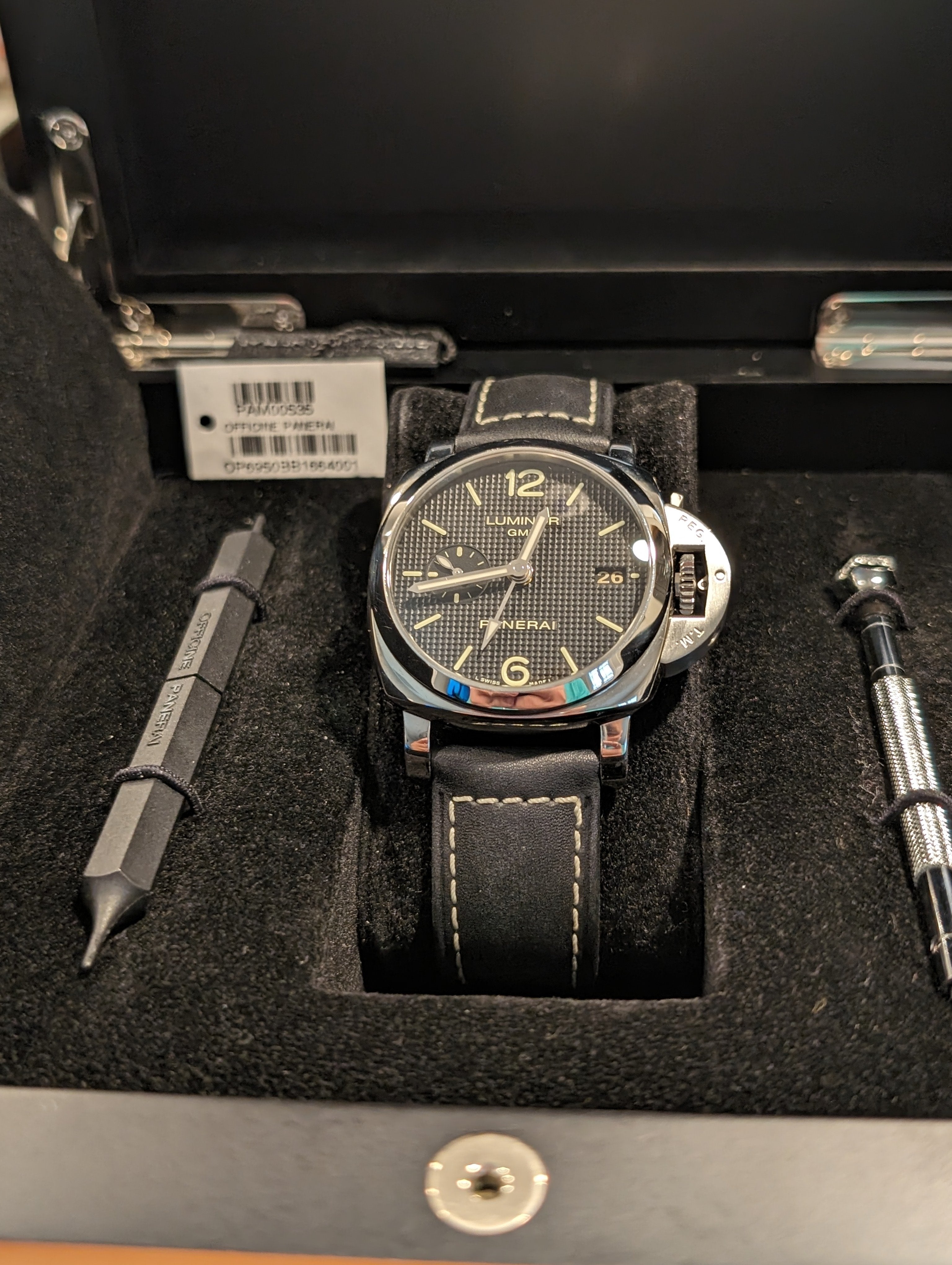 FS Panerai Pam 00535 Luminor GMT Full set extra straps SOLD