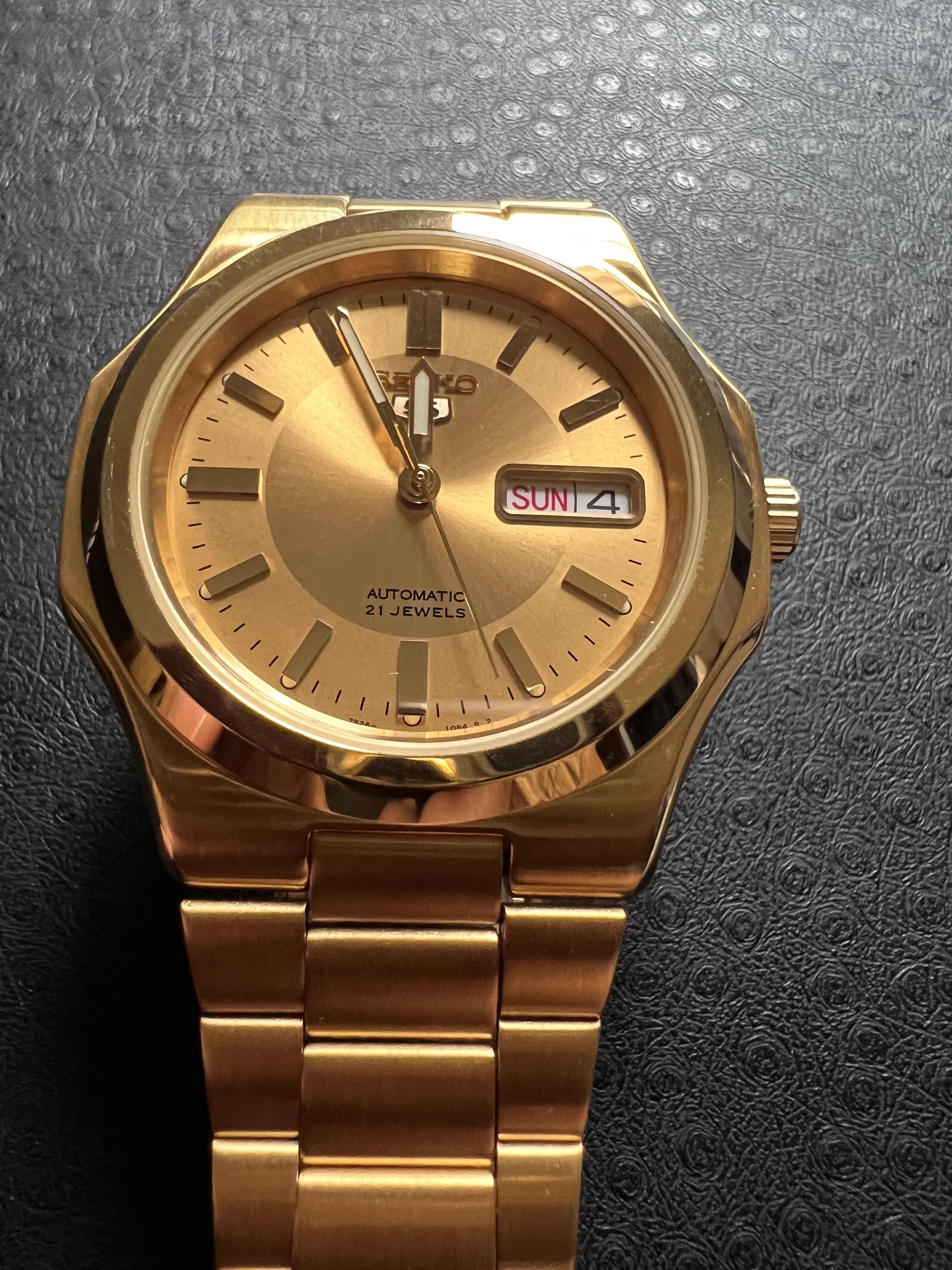 WTS] Seiko 5 Snkk52 Gold Seikonaut .. | WatchCharts Marketplace