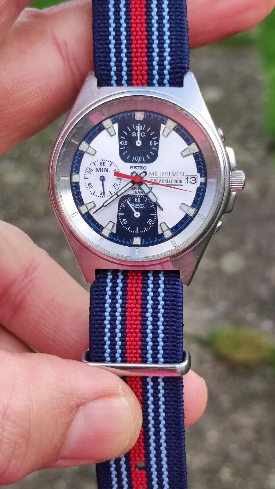 Seiko Chrono Mild Seven Ski Rally 2000 LE Men's Watch V657-9030