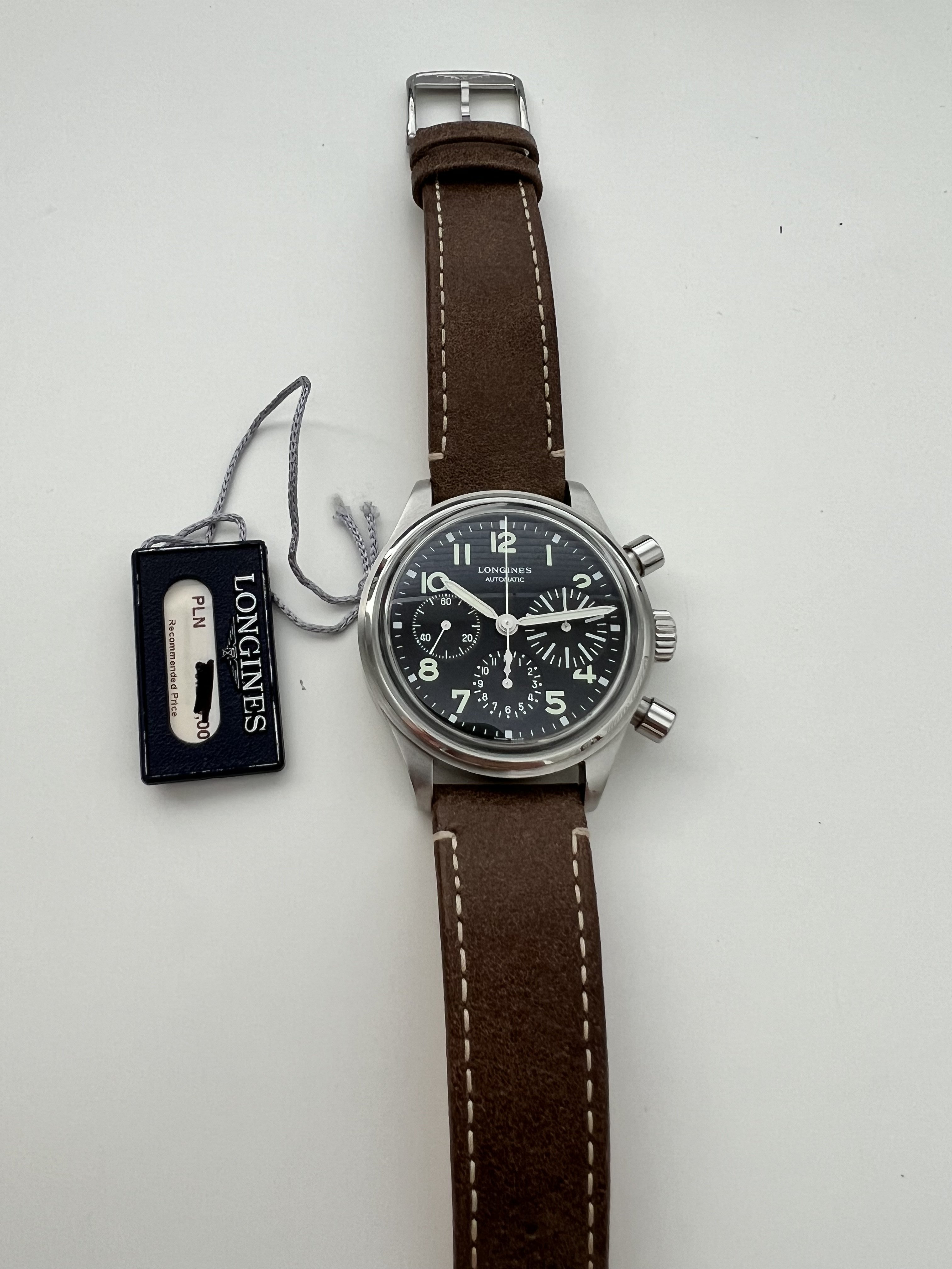 Longines BigEye Avigation Pilot Chronograph w DeGriff Custom