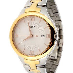TISSOT LADIES T12 WHITE DIAL TWO TONE SWISS WATCH MODEL  display picture 3