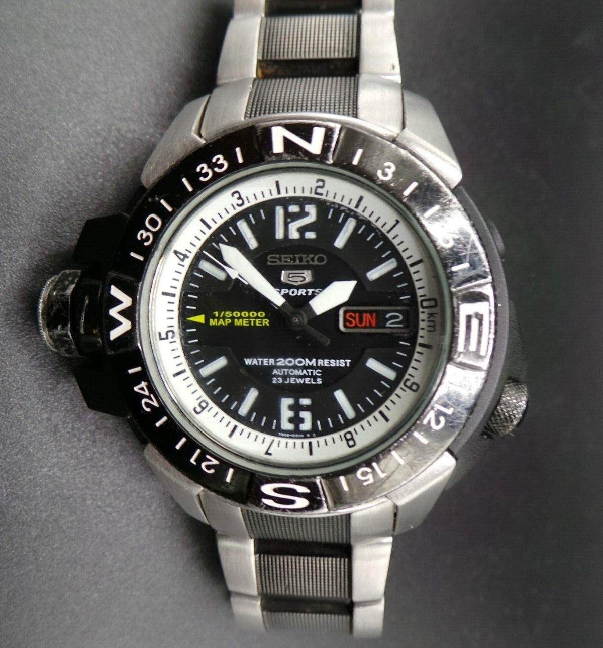 Seiko 5 Sports MAP METER SKZ319 Automatic Scuba Diver 200M 7S36