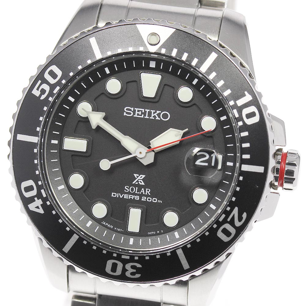 With warranty [SEIKO] Seiko Prospex Diver SBDJ017 / V157-0BT0 Solar Men ...