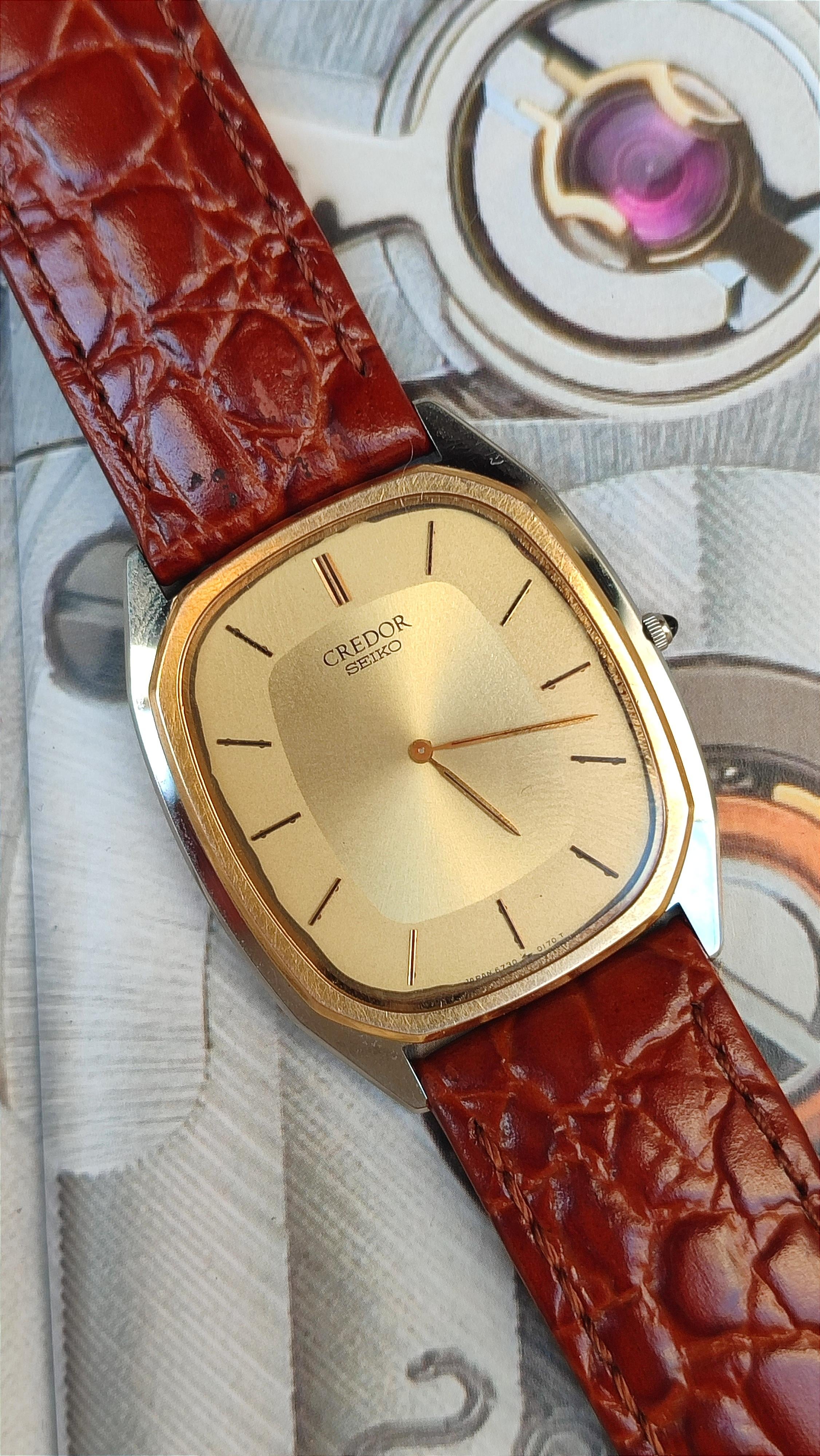 WTS] Seiko Credor 6730-5080, 14k gold bezel ✨ only for 225
