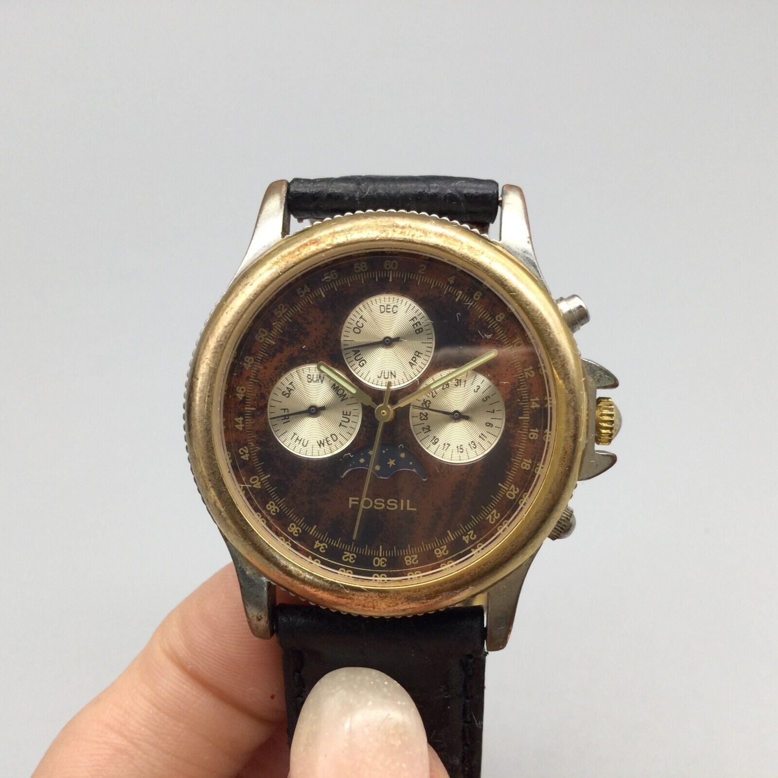 Vintage fossil watch online mens