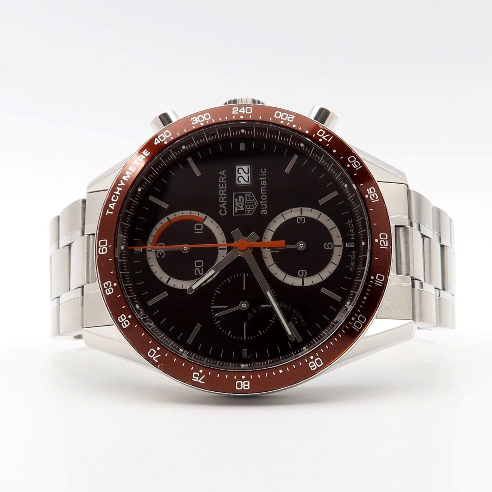 Tag Heuer Carrera Calibre 16 Chronograph Brown Dial 41mm CV2013