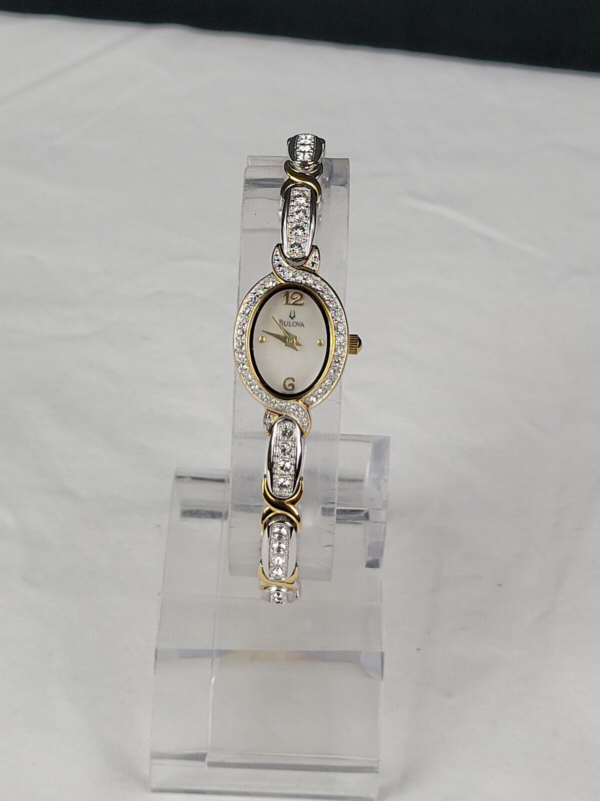 Bulova 98L005 Women\'s Silver and Gold-Tone Stainless Crystal Accents Watch Bulova 98L005 Women main image 2