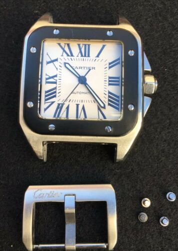 Cartier Santos 100 XL Stainless Steel Mens Watch. No Band. Very