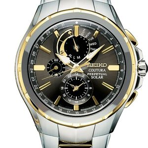 Seiko Coutura Perpetual Solar Chrono Two Tone Stainless Steel Men's Watch  SSC376 | WatchCharts