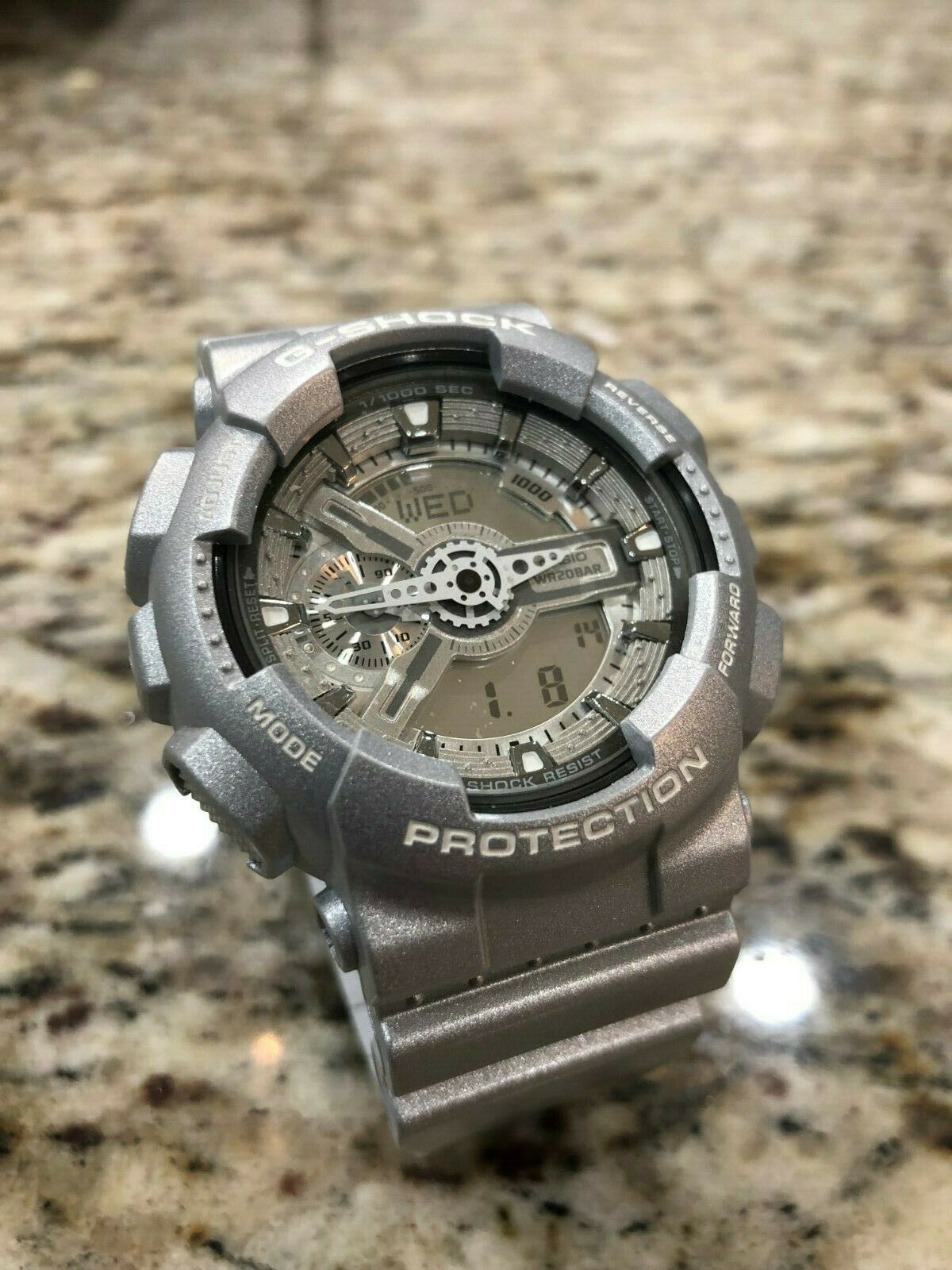 GA-110BC-8A Brand New G SHOCK X-Large Analog Digital GA110 Silver