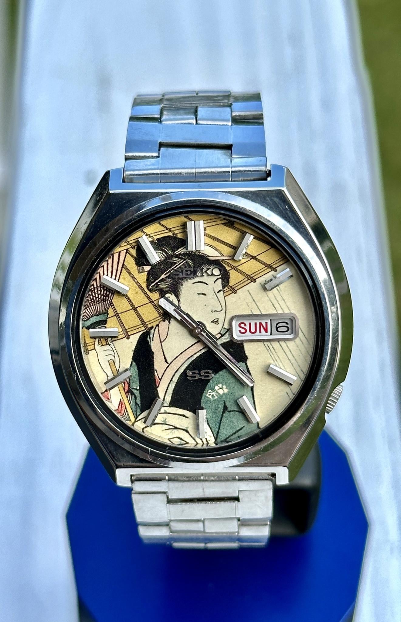 WTS] Vintage Seiko Actus with Ukiyo-e dial - 1974 watch