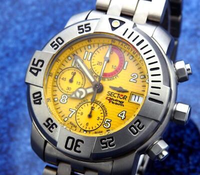 SECTOR Diving Team 1000 Steel Chronograph Yellow Dial Automatic