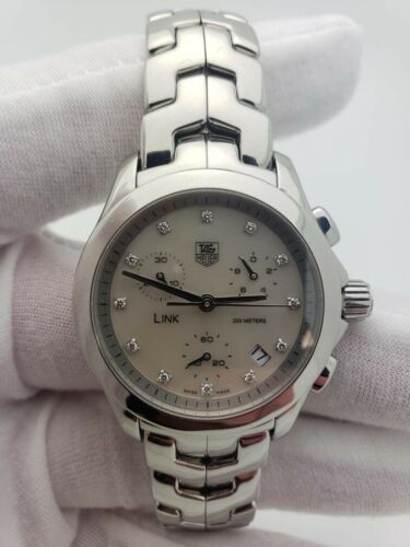 Stunning TAG Heuer Link Chronograph Ladies Watch CJF1310 w