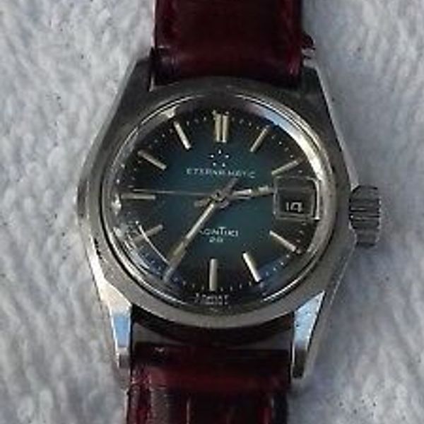 Vintage eterna matic kontiki 20 Ladies Watch automatic steel ...