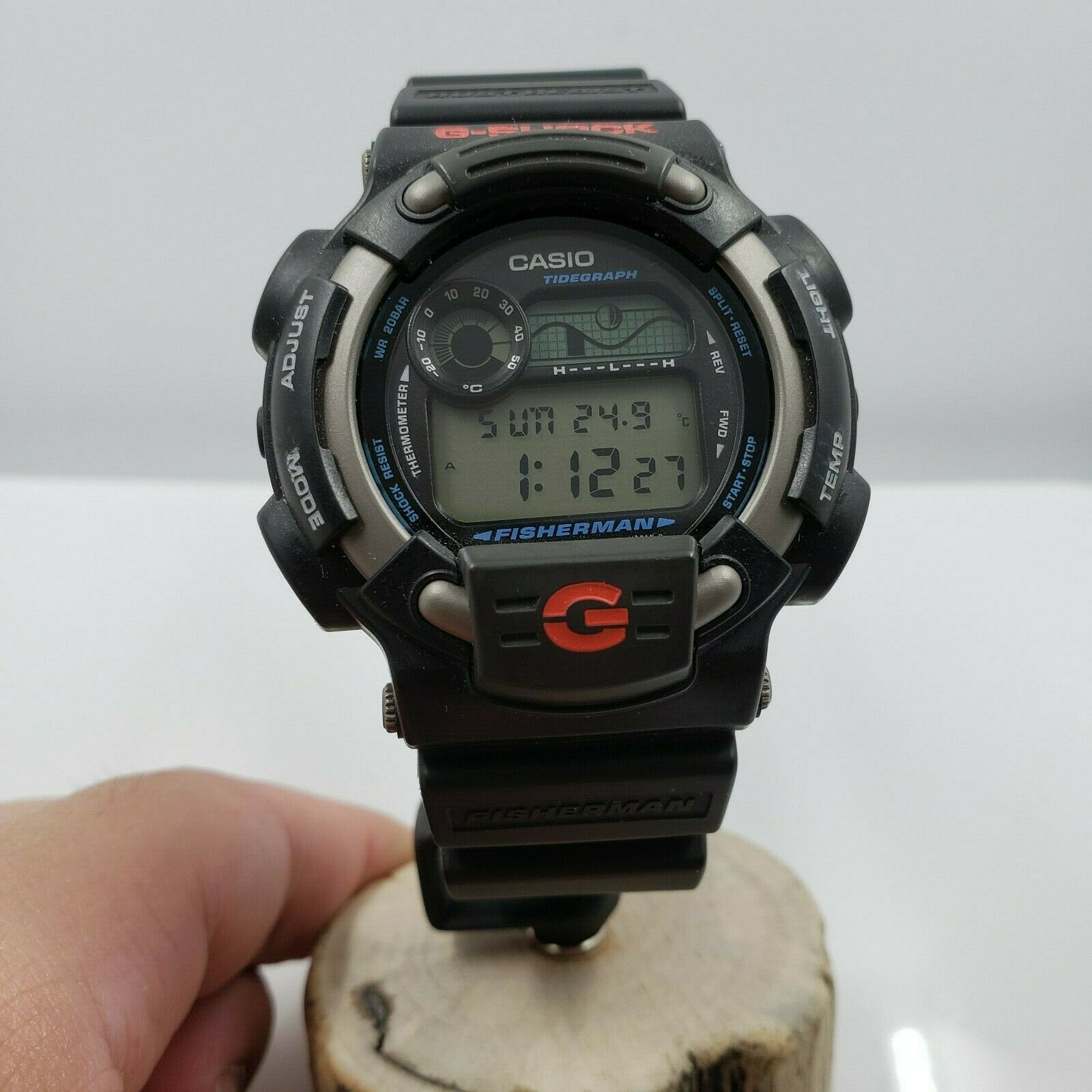 Casio G-Shock DW-8600 1519 Fisherman JAPAN Titanium Back 
