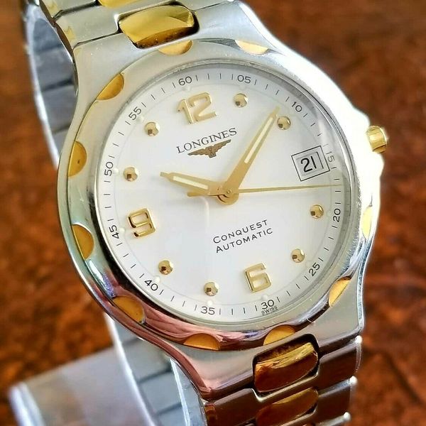 Longines Conquest Automatic Calibre L619.2 Steel And Gold Case Bracelet NICE WatchCharts Marketplace