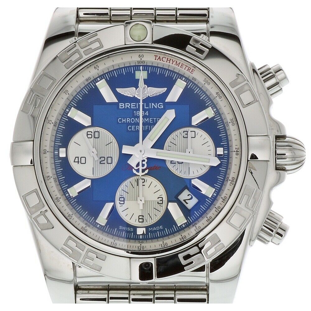 breitling chronomat 44 blue dial