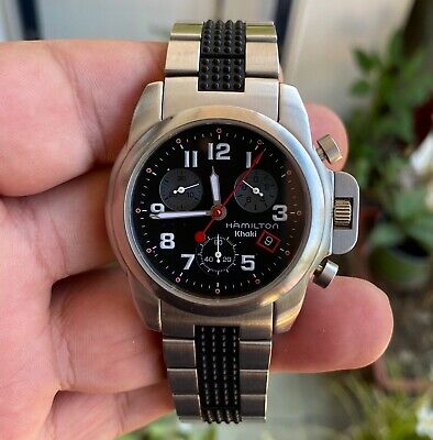 HAMILTON Khaki 6313 quartz chronograph mens watch working