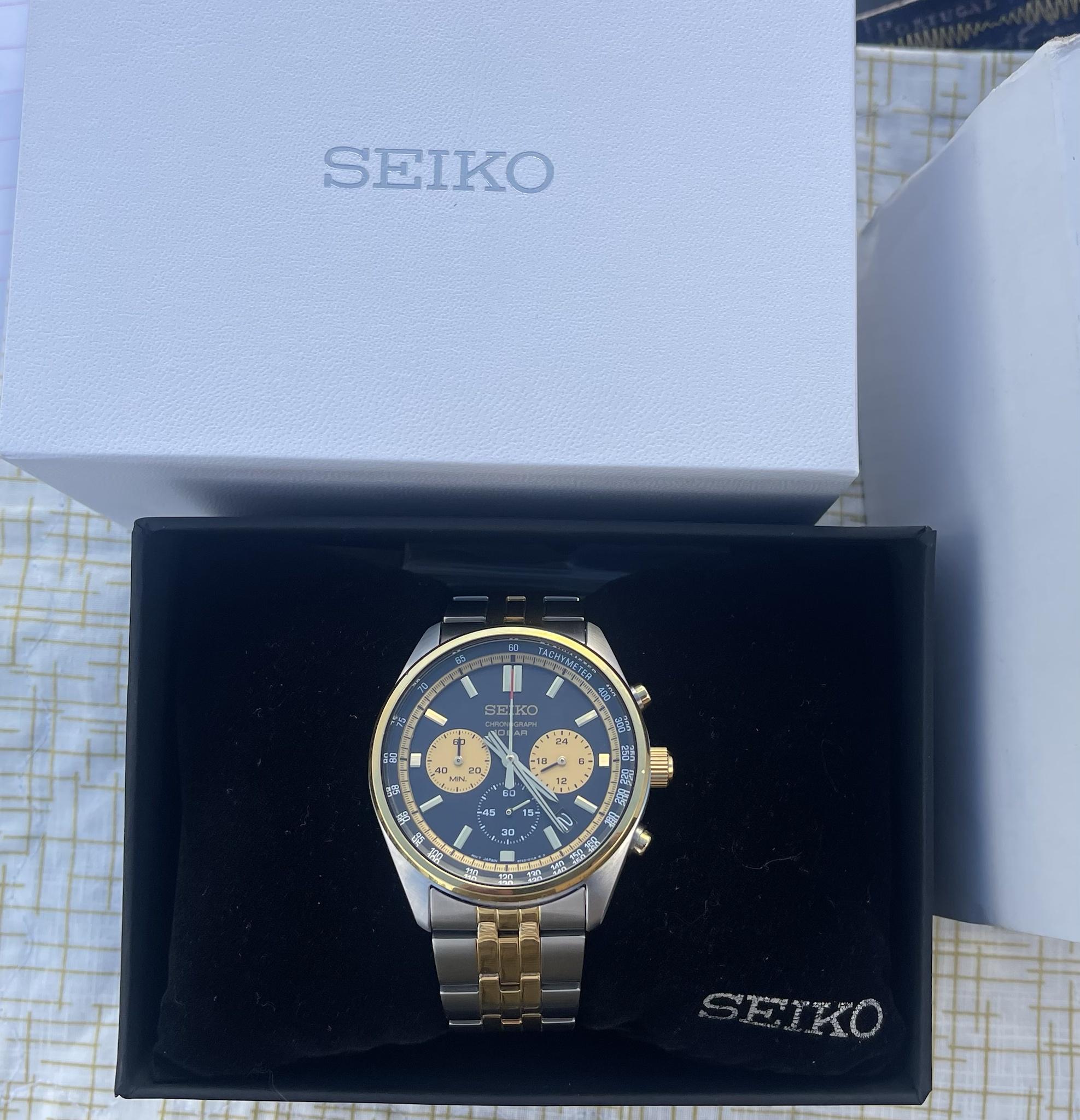 WTT WTS Seiko 8T63 00W0 Two tone Chronograph a Dagaz Diver Mod