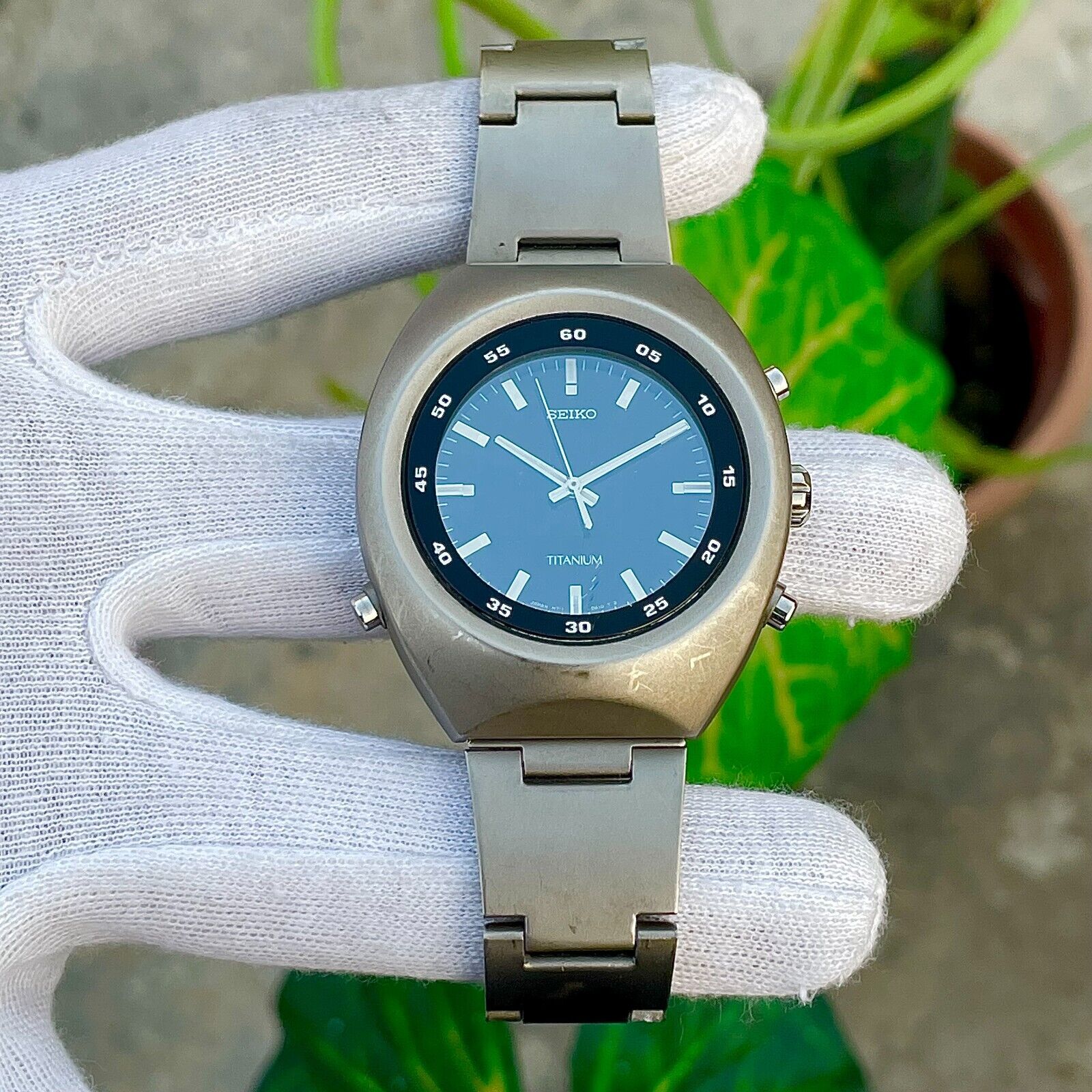 Vintage Seiko Heads Up Floating Ana-Digi Titanium Quartz Men's