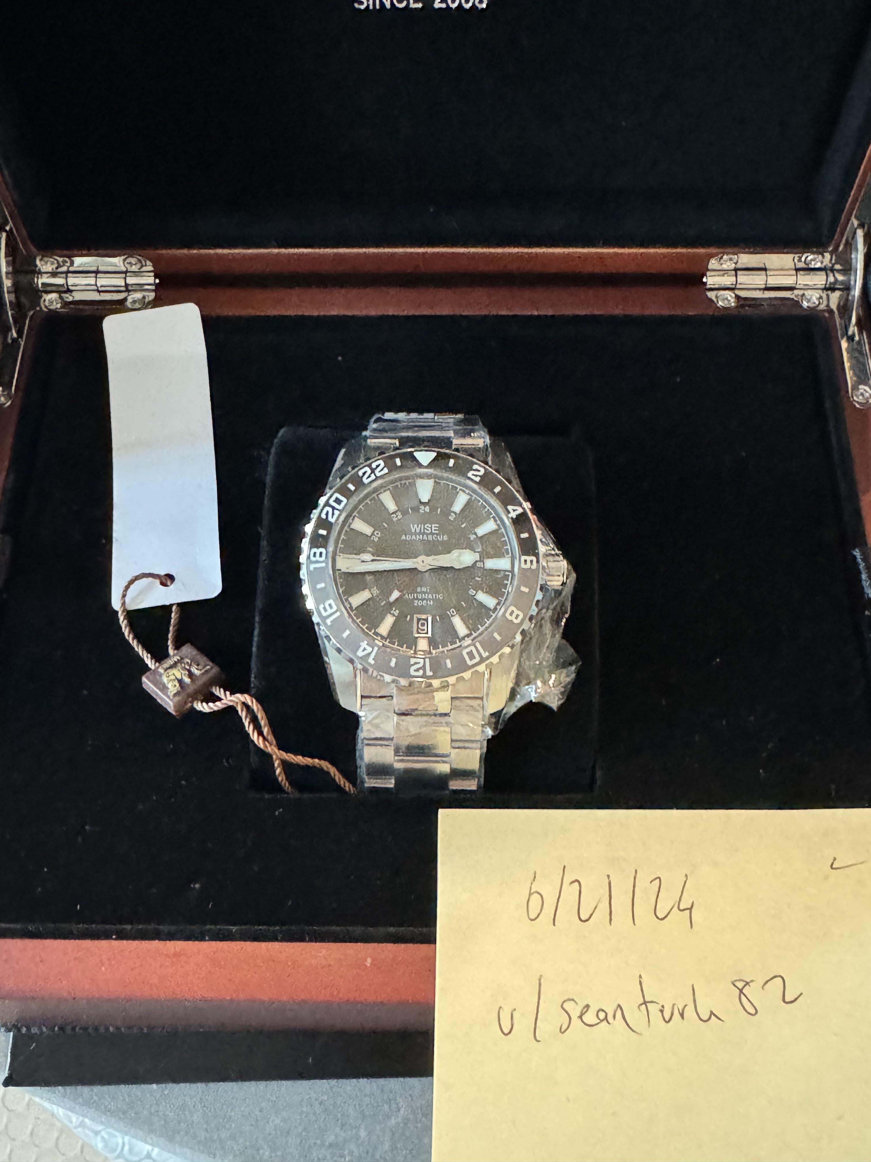WTS] Priced To Sell Wise Adamascus GMT ADX120 Black/Grey Bezel