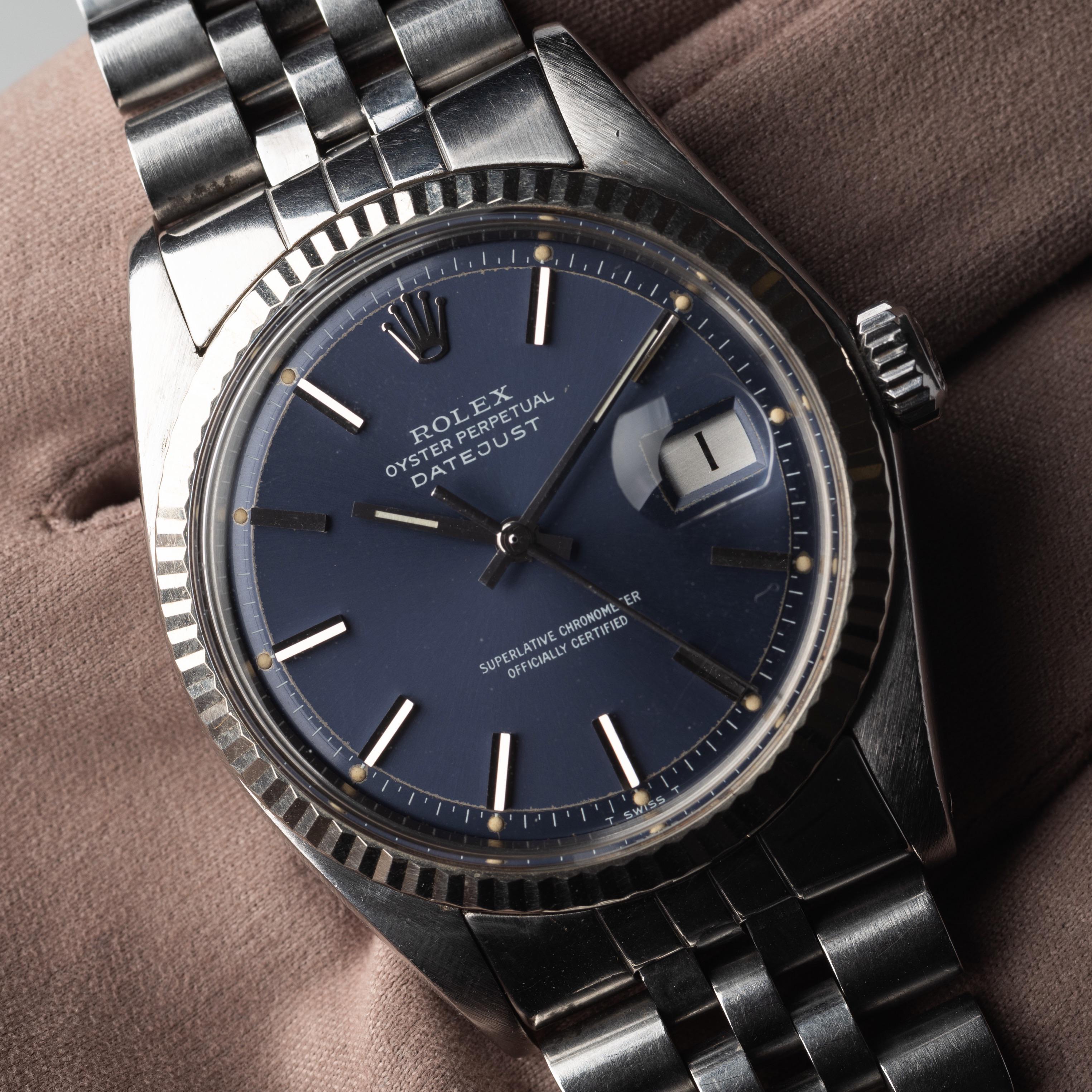 Rolex datejust 2024 1601 blue