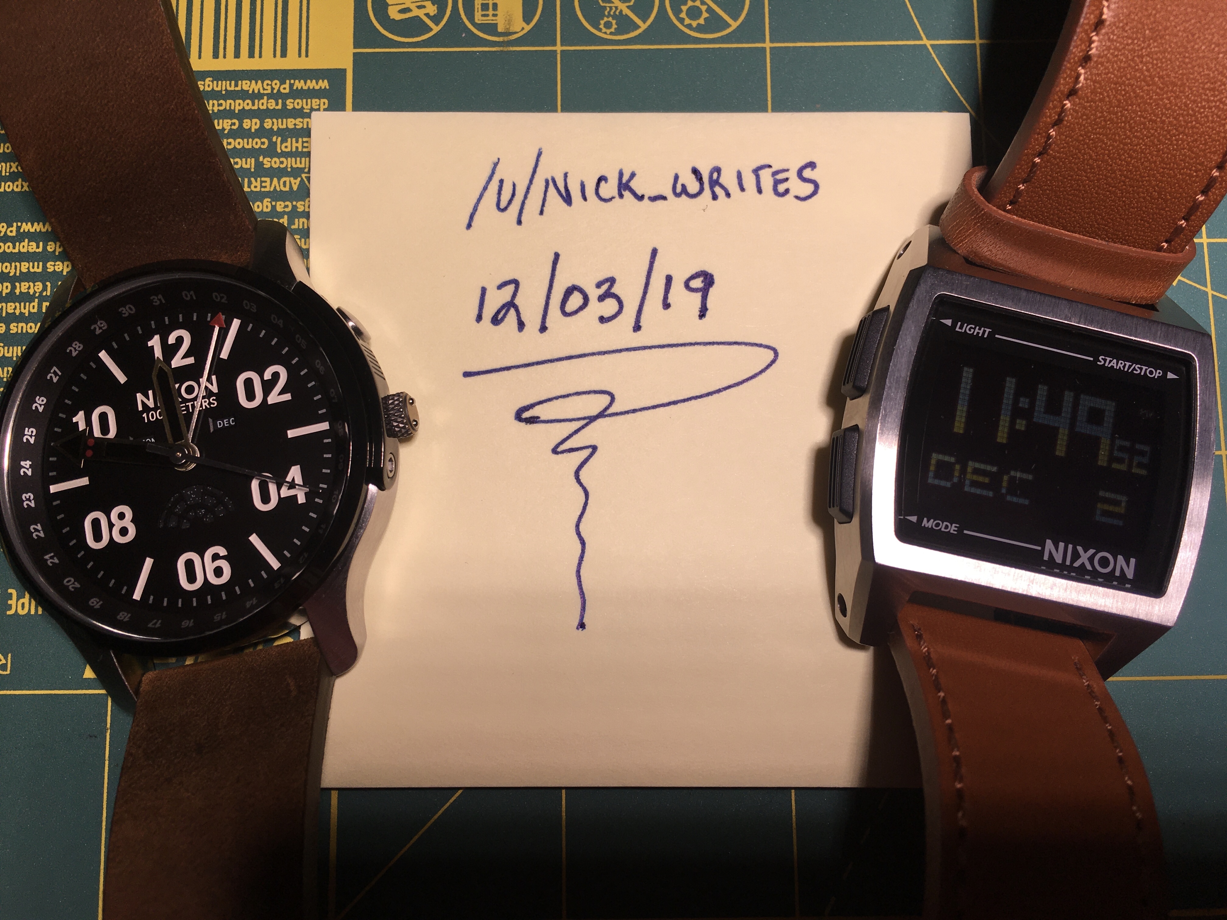 Nixon hot sale base leather