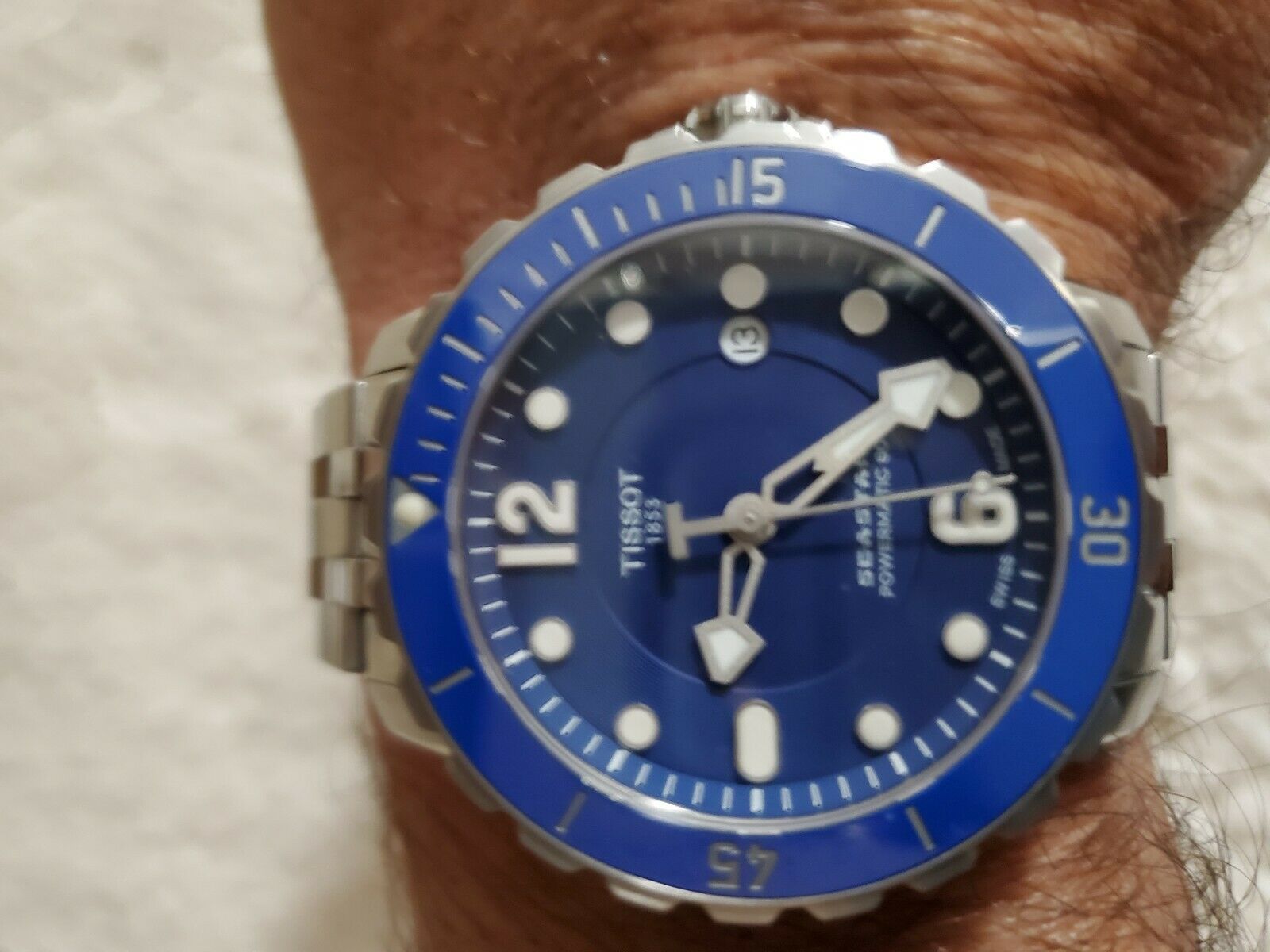 TISSOT AUTOMATIC SEASTAR POWERMATIC 80 T066407 BLUE