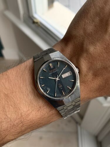 Rare Vintage Seiko King Quartz 5856-8060 From Jan 1978 - Running