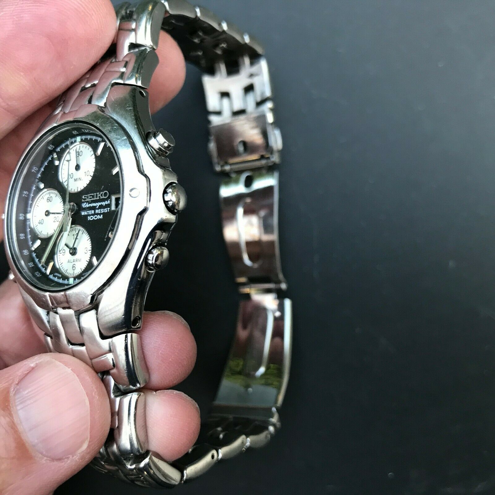 Vintage Seiko Stainless outlet Chronograph - 7T32-6M90