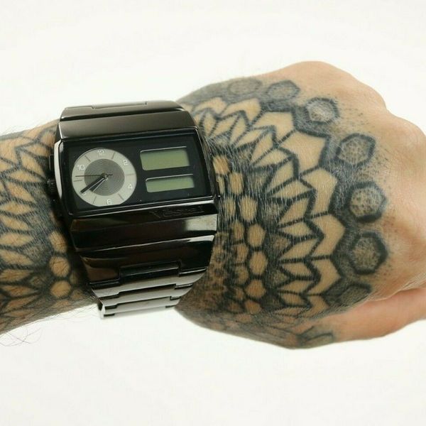 Vestal Monte Carlo Black Polished Analog & Digital Movement