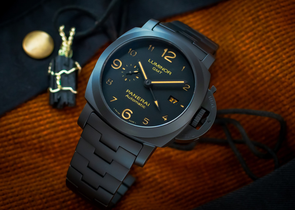 FS Panerai Tuttonero Luminor GMT 44mm Black Ceramic BOX PAPERS PAM01438 PAM 1438 WatchCharts Marketplace