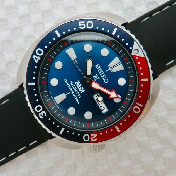 Seiko PADI Turtle Automatic Divers 200M Wristwatch 4R36 Movement - 45MM ...