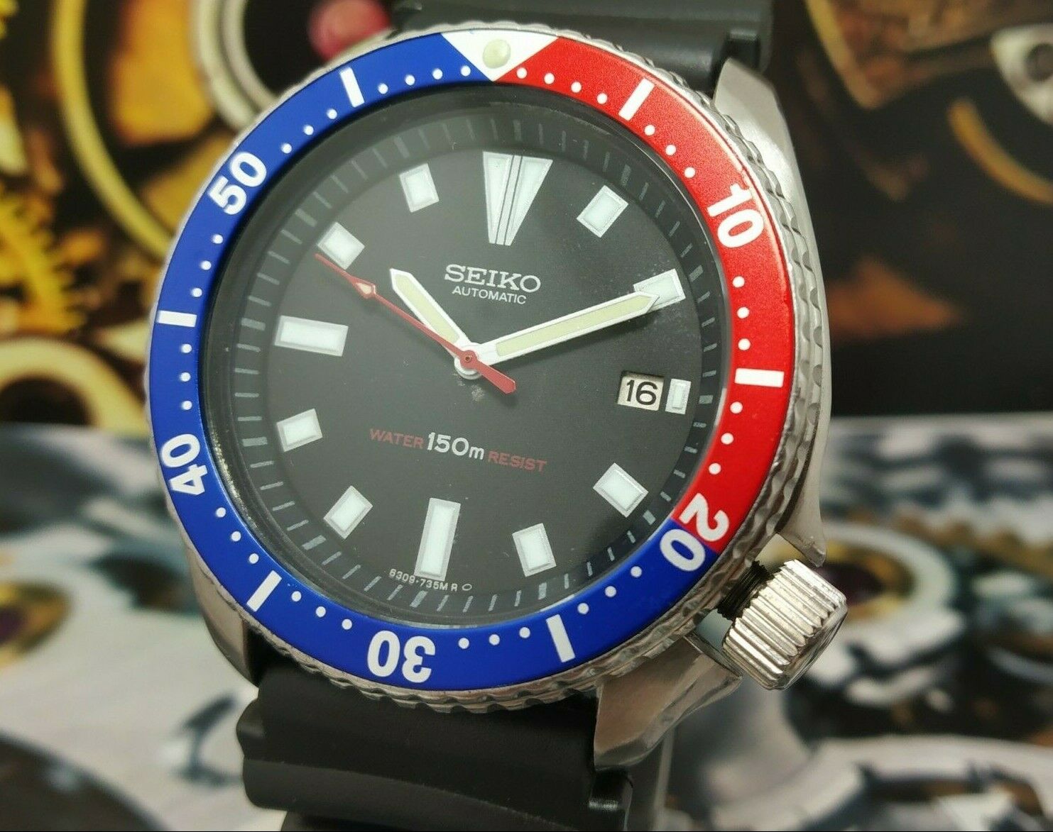 RARE SEIKO AUTOMATIC WATER 150 M RESIST MADE IN JAPAN DIVER'S