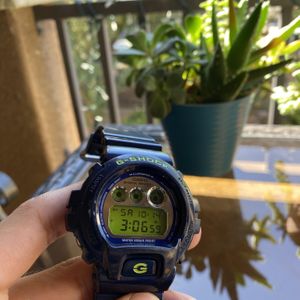 WTS Casio G Shock Watch DW 6900SB 1289 Navy Blue Neon Green Crazy Colors new batt WatchCharts Marketplace