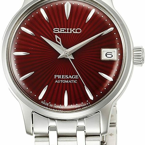 SEIKO PRESAGE Wrist watch Presage Mechanical Red SRRY027 Women in Box New  F/S | WatchCharts