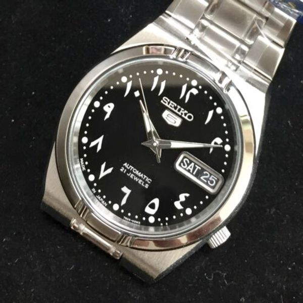 SEIKO 5 SNK063J5 21 Jewels Automatic Japan Made Arabic Number Limited 34mm  Dial | WatchCharts