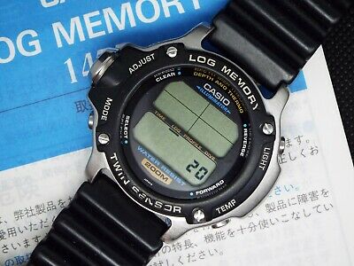 Vintage CASIO Digital Watch DEP-610 DIVER SCUBA TWIN SENSOR