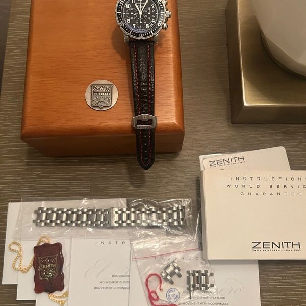 Fermoir De Bracelet Zenith Rainbow Pour Montre - Réf ZEN 856 - Acier - Occasion