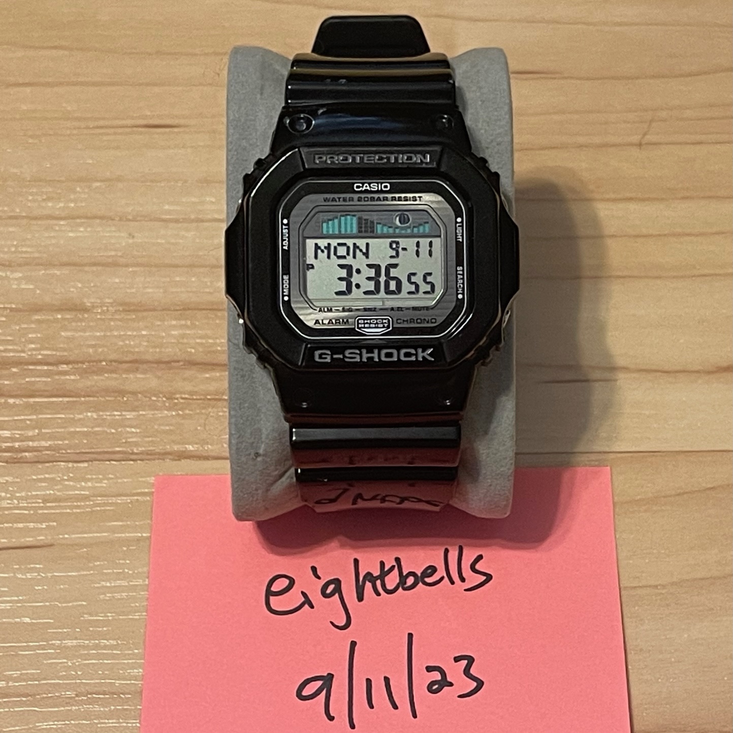 WTS Casio G Shock GLX 5600 1 Black G Lide Tide Moon Graph Digital Watch WatchCharts Marketplace