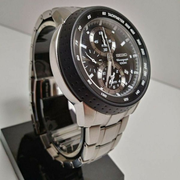 Seiko 7T62-0HL0 Silver Men's Wristwatch Alarm/Chronograph | WatchCharts