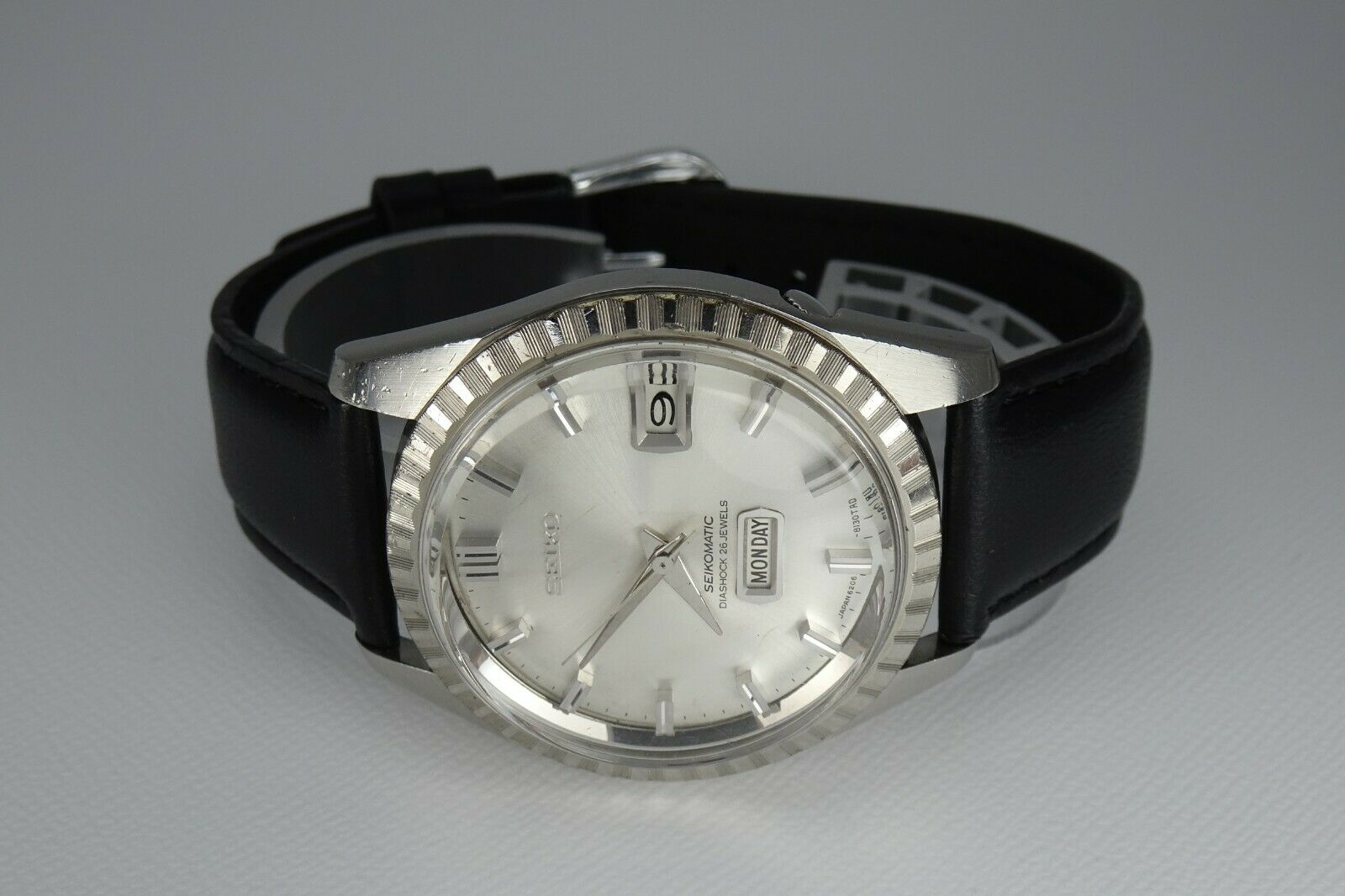 Vintage 1966 JAPAN SEIKO SEIKOMATIC WEEKDATER 6206-8160 26Jewels