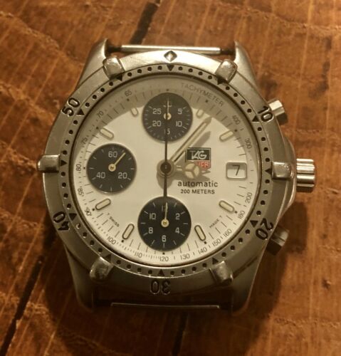 Tag Heuer CE 2118 Stainless Steel Watch ONLY Valjoux 7750