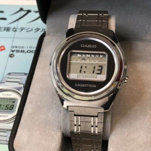 NOS 01-502 CASIO Casiotron 1976 Digital LCD Quartz watch uhr MOT