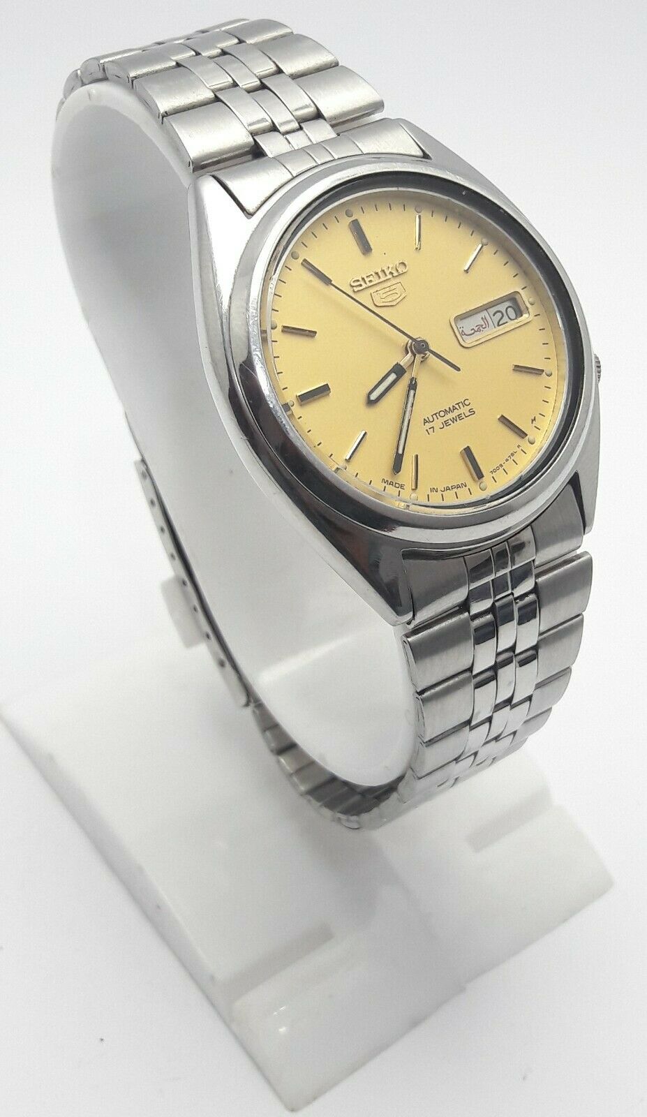 VINTAGE SEIKO 5 7009-6030 A1 AUTOMATIC 17J JAPAN MEN'S WATCH (1493