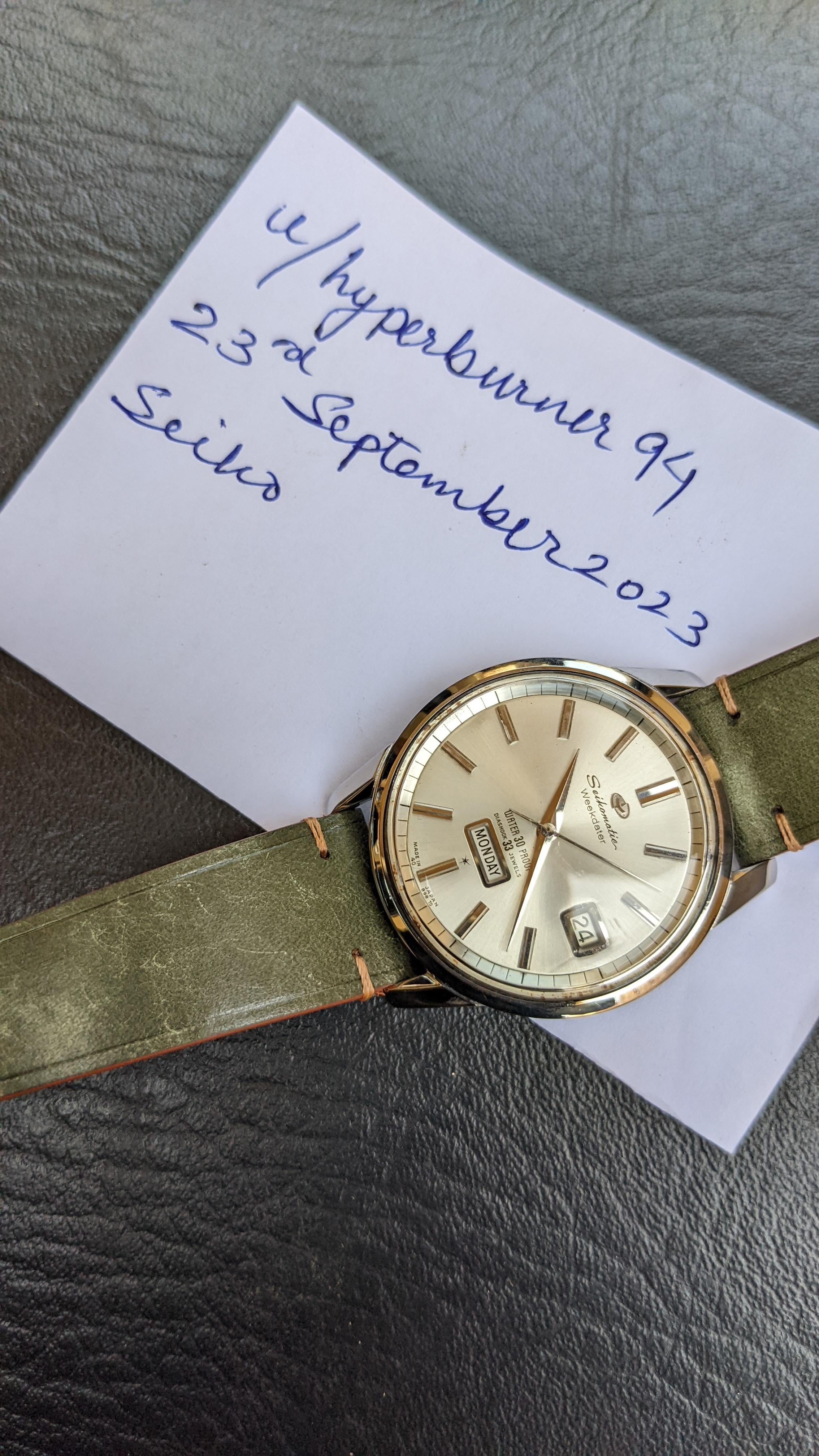 WTS] Seiko Seikomatic Weekdater 33 Jewels Automatic in Sunburst