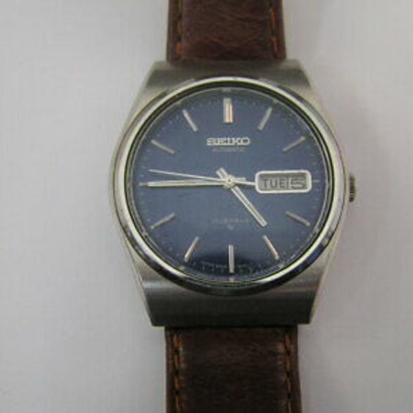 Vintage Seiko Watch Blue Dial Day Date 6309-8120 | WatchCharts