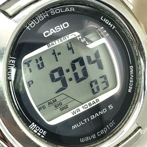 Casio Wave Ceptor 3090 Tough Solar WVM120 Multi Band 5 S. Steel Men s Watch WatchCharts Marketplace