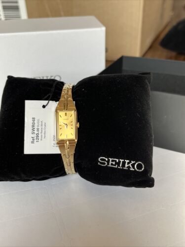 SEIKO Gold Tone ESSENTIAL Quartz Stainless Steel Women s Watch